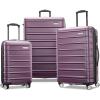 Samsonite Omni 2 Hardside Expandable Luggage with Spinner Wheels, Birch White, 2-Piece Set (19/28)(Purple)