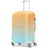 Samsonite Printed Luggage Cover, Black, Large(Blue/Orange Ombre)