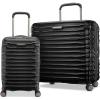 Samsonite Stryde 2 Hardside Expandable with Double Spinner Wheels, 2PC SET (22X14X9/LG), Stealth Black
