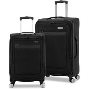Samsonite Ascella 3.0 Softside Expandable Luggage with Spinner Wheels, 3-Piece Set (20/24/28), Sapphire Blue(Black)