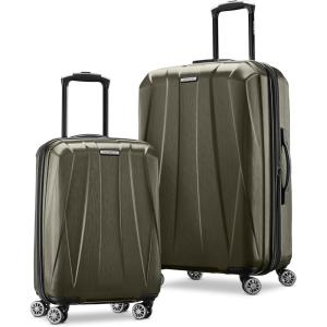 Samsonite Centric 2 Hardside Expandable Luggage with Spinner Wheels, Black, 3-Piece Set (20/24/28)(Olive)