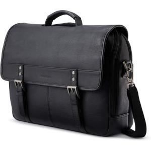 Samsonite Classic Leather Flapover(Black)