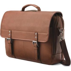 Samsonite Classic Leather Flapover(Cognac)