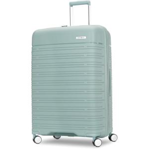 Samsonite Elevation Plus – Large Hardside Luggage – Scratch Resistant Polypropylene Shell, RightHeight™ Adjustable Handle, Integrated AirTag Holder, TSA Lock, WetPak™ Compartment – Cypress Green(Cypress Green)