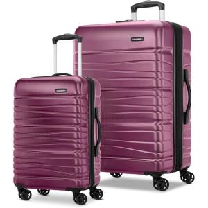 Samsonite Evolve SE Hardside Expandable with Double Spinner Wheels, 2PC SET (CO/M), Army Green(Solar Rose)