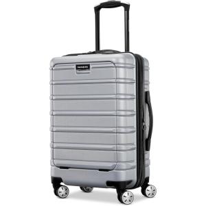 Samsonite Omni 2 Hardside Expandable Luggage with Spinner Wheels, Birch White, 2-Piece Set (19/28)(Artic Silver)