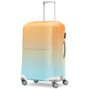 Samsonite Printed Luggage Cover, Black, Large(Blue/Orange Ombre)