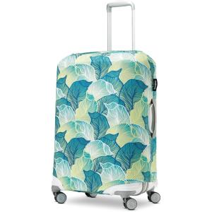 Samsonite Printed Luggage Cover, Black, Large(Leaf Print)