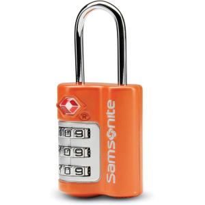Samsonite Travel Sentry 3-dial Combination Lock, Orange Tiger, One Size(Orange Tiger)