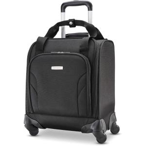 Samsonite Underseat Carry-On Spinner With USB Port, Purple, One Size(Jet Black)