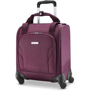 Samsonite Underseat Carry-On Spinner With USB Port, Purple, One Size(Purple)