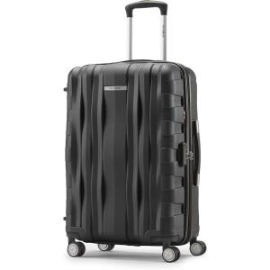 Samsonite Winfield 2 Hardside Expandable Luggage with Spinner Wheels, Checked-Large 28-Inch, Brushed White(Black)