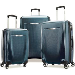 Samsonite Winfield 3 DLX Hardside Expandable Luggage with Spinners, 2PC SET (CO/MED), Royal Blue Ombre(Navy)