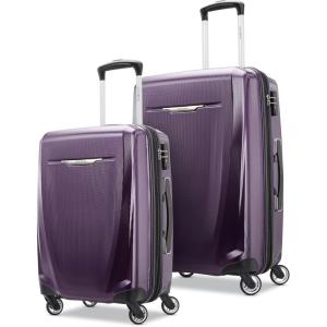 Samsonite Winfield 3 DLX Hardside Expandable Luggage with Spinners, 2PC SET (CO/MED), Royal Blue Ombre(Purple)
